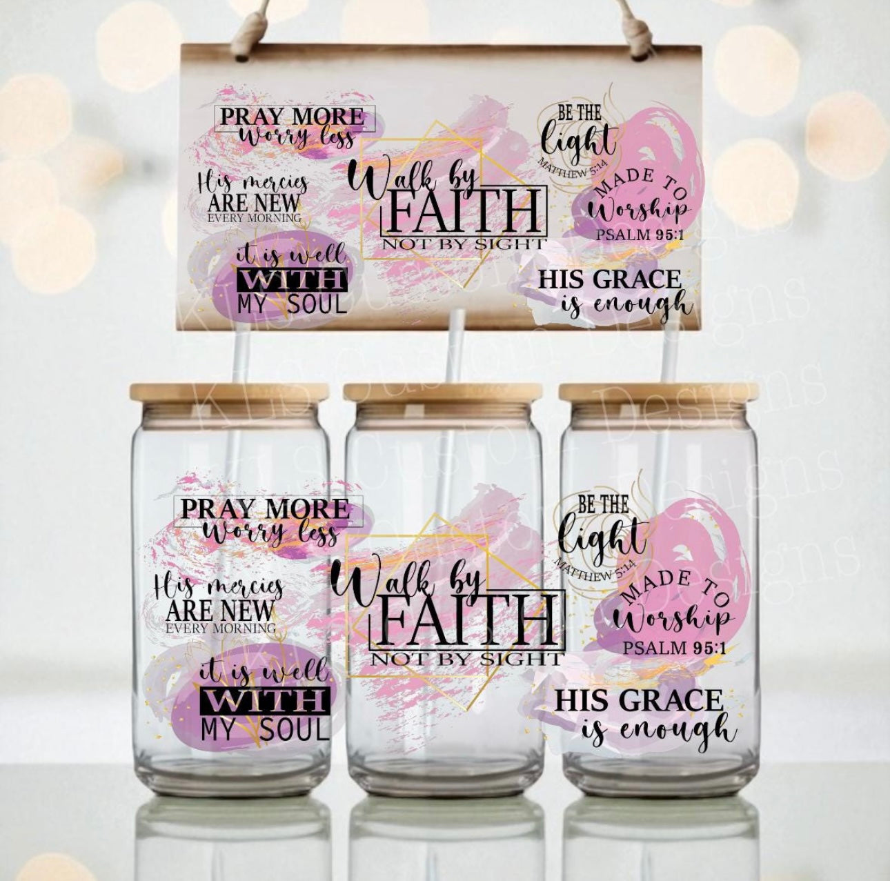 Walk By Faith 16oz Libbey Cup