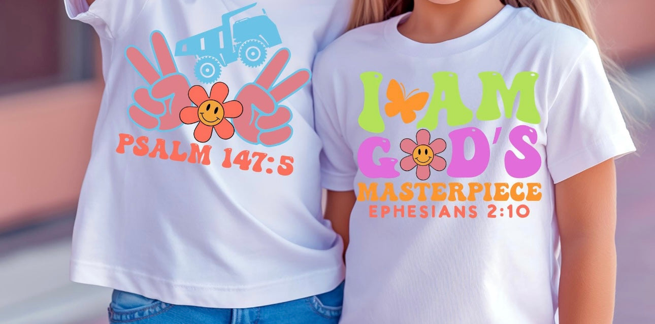 Colorful Fun Bible Verses Tee