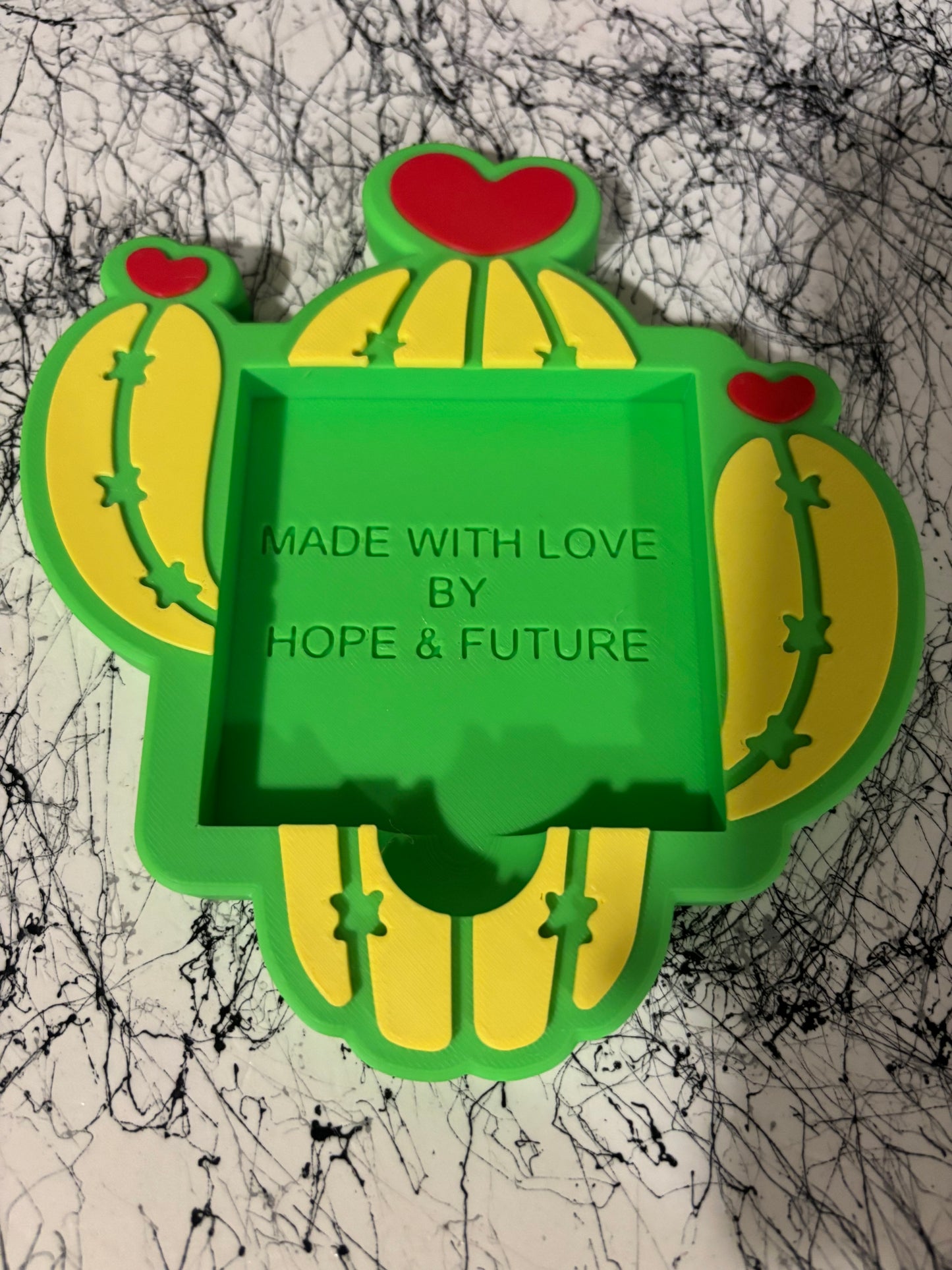 3D Cactus Post it Note Holder