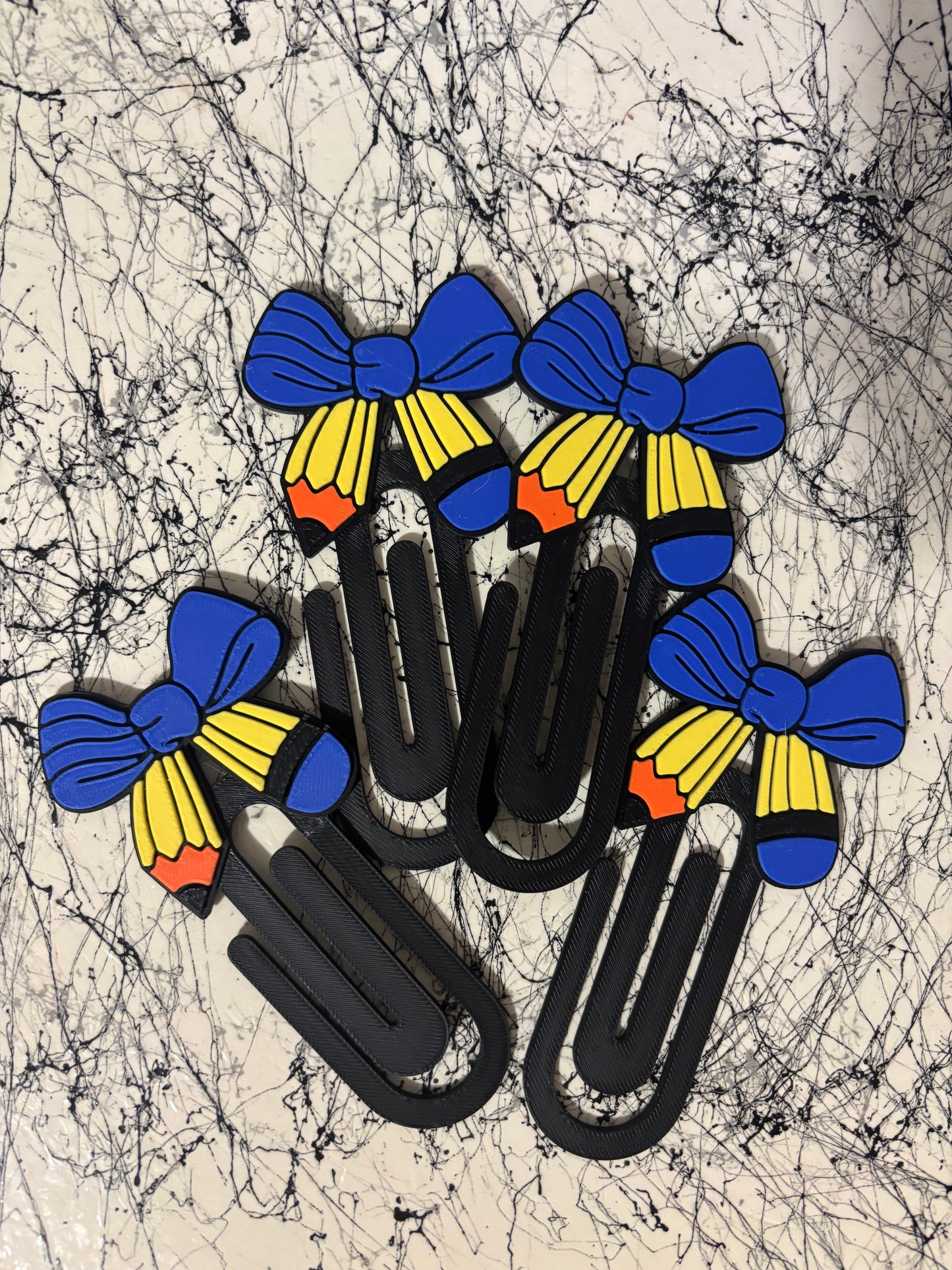 3D Pencil Ribbon Jumbo Paper Clip